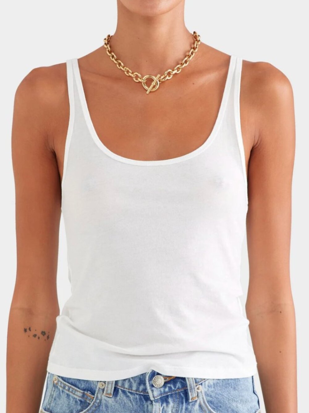 White Venroy Lightweight Tanktop Size XS New with Tags
